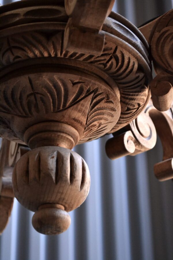 Wooden chandelier - 画像 (7)