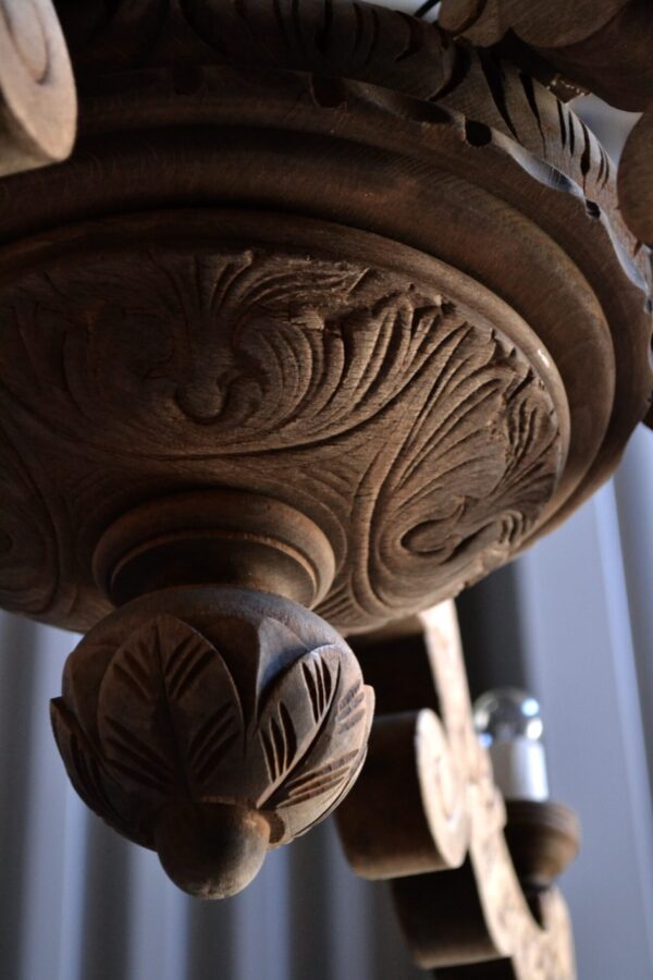 Wooden chandelier - 画像 (6)