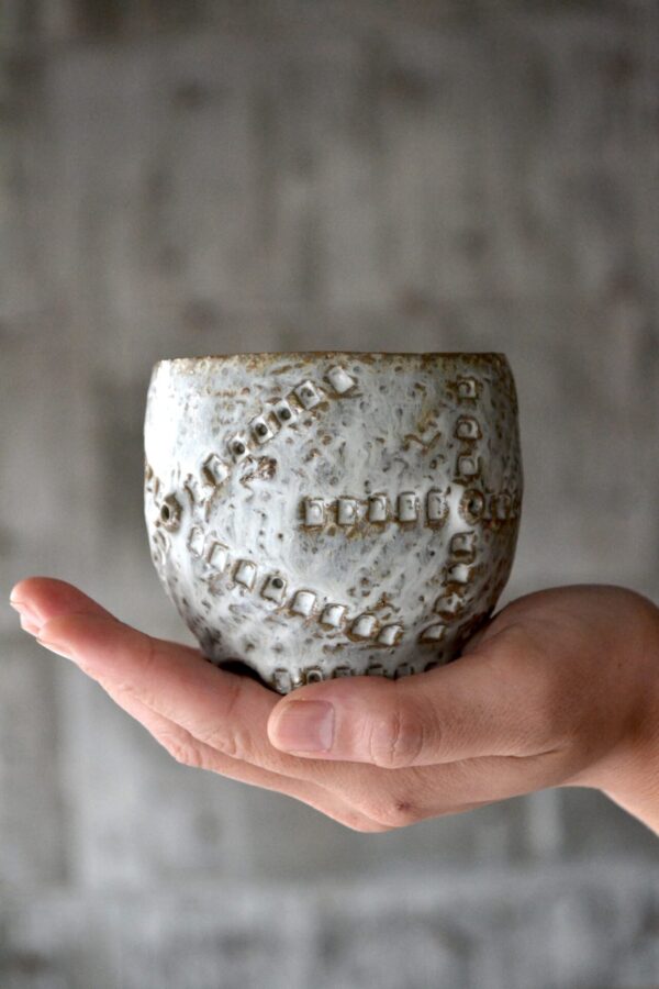 Kodama jomon pot white - 画像 (2)