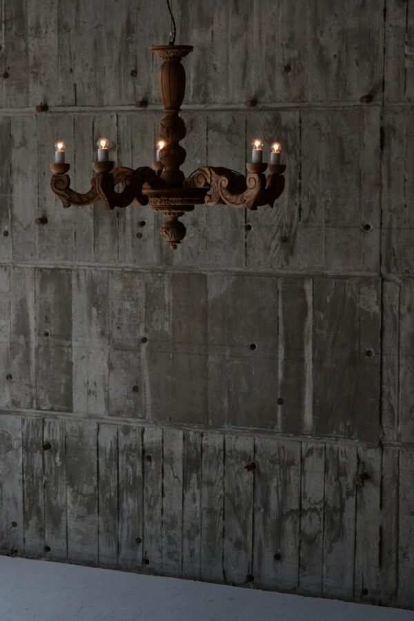 Wooden chandelier - 画像 (2)