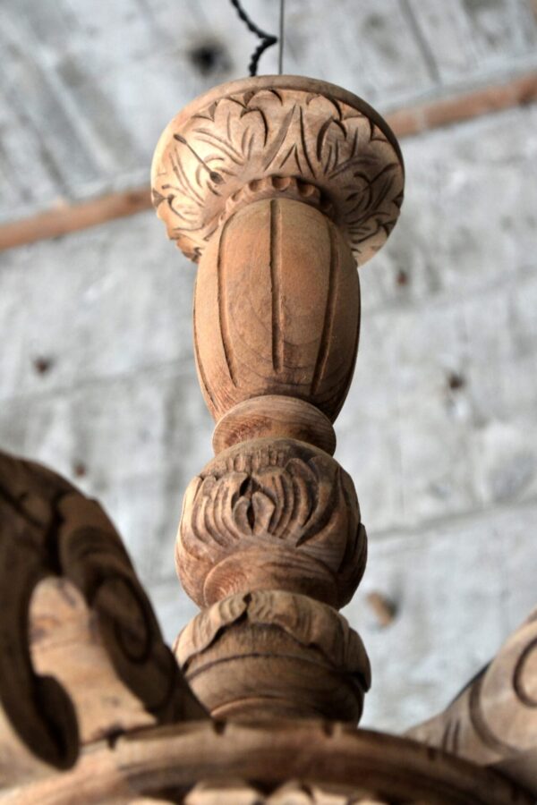 Wooden chandelier - 画像 (5)