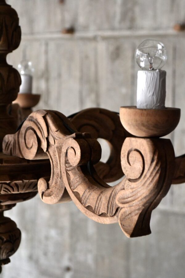 Wooden chandelier - 画像 (7)