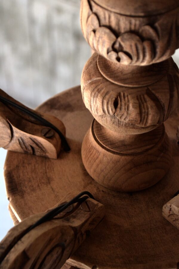 Wooden chandelier - 画像 (6)