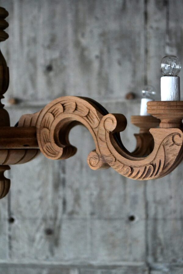 Wooden chandelier - 画像 (6)