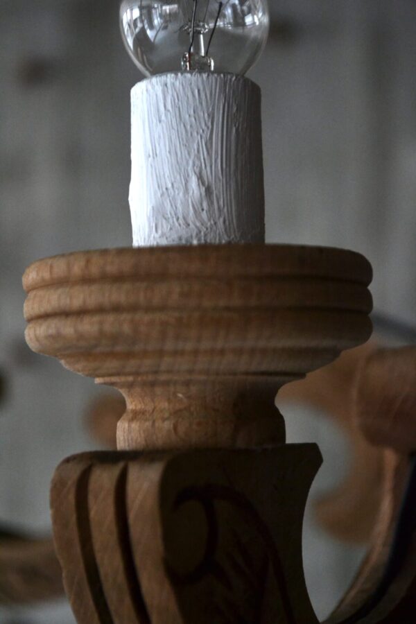 Wooden chandelier - 画像 (7)