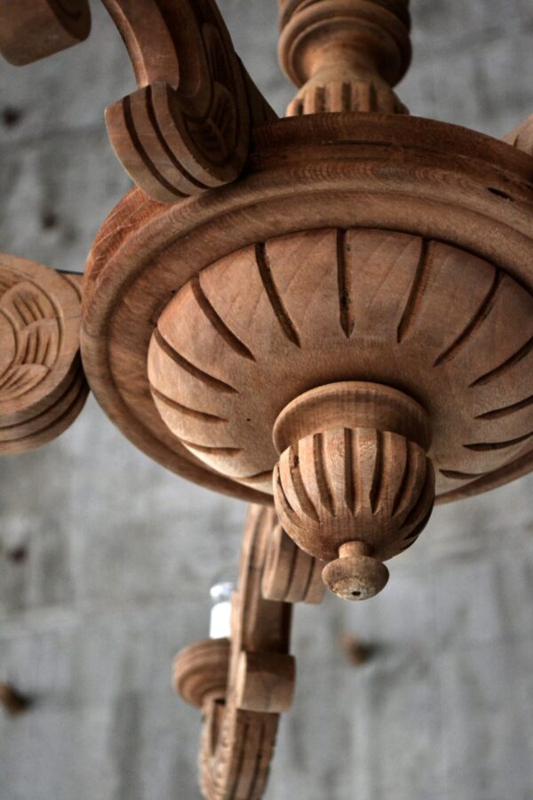 Wooden chandelier - 画像 (8)
