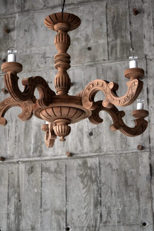 Wooden chandelier - 画像 (3)