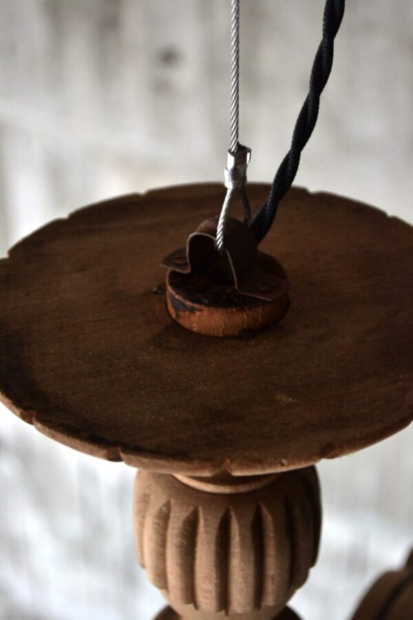 Wooden chandelier - 画像 (9)