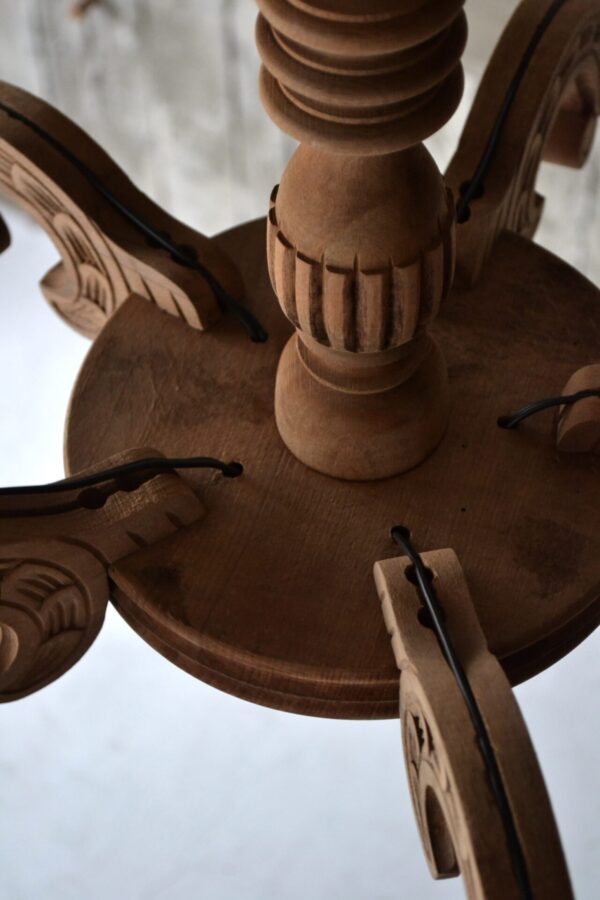 Wooden chandelier - 画像 (5)