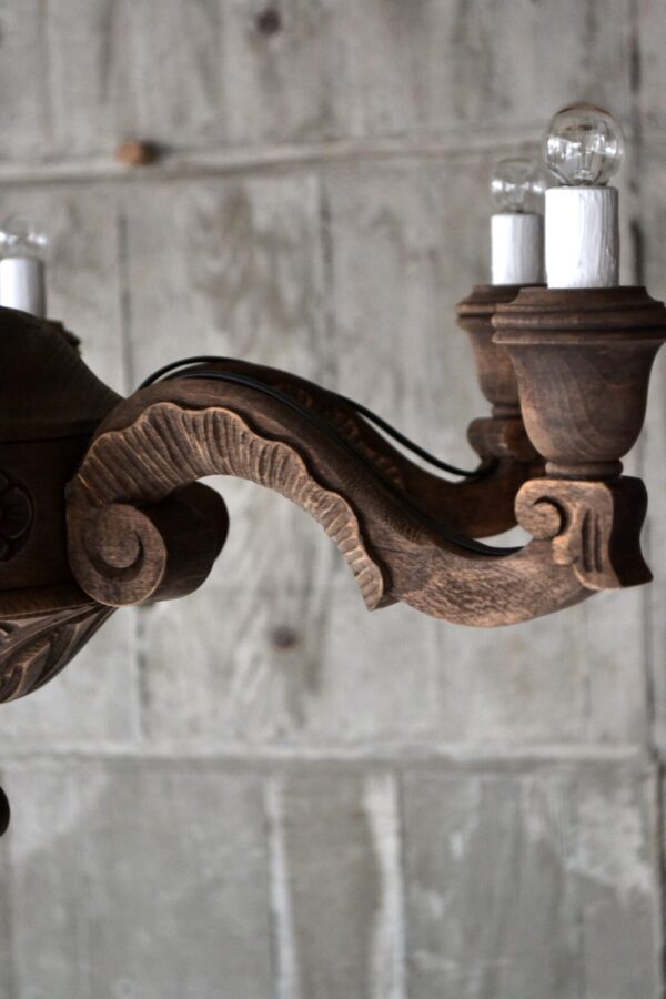 Wooden chandelier - 画像 (5)