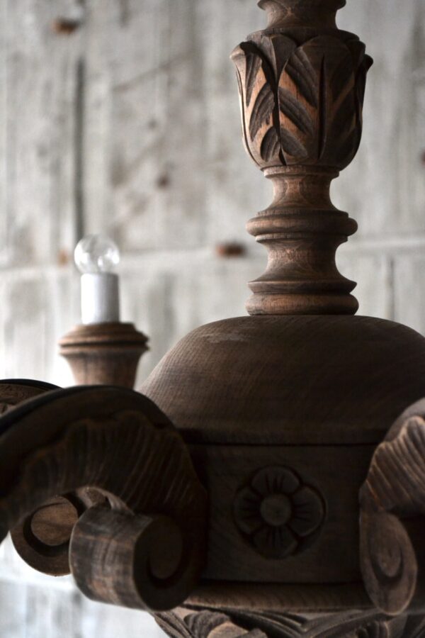 Wooden chandelier - 画像 (9)