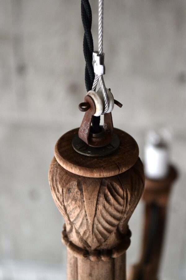 Wooden chandelier - 画像 (9)