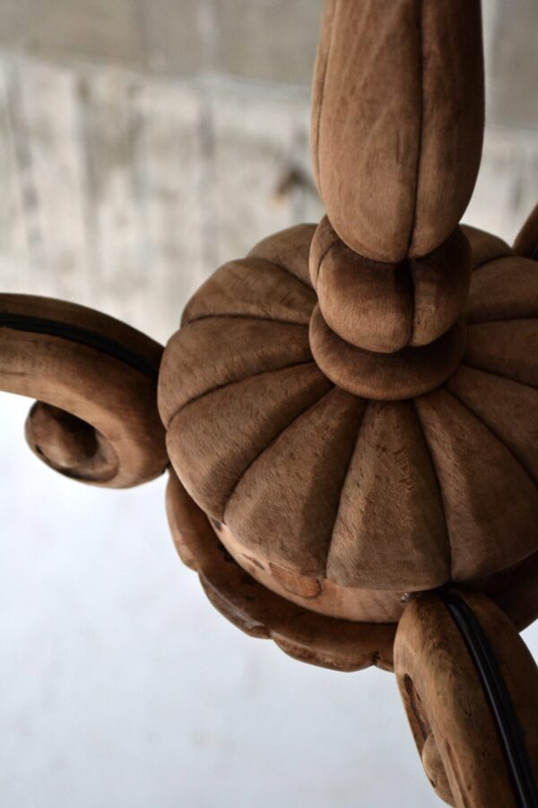 Wooden chandelier - 画像 (4)