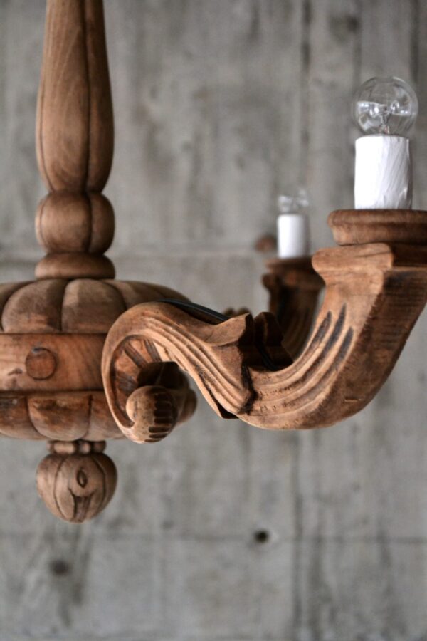 Wooden chandelier - 画像 (5)