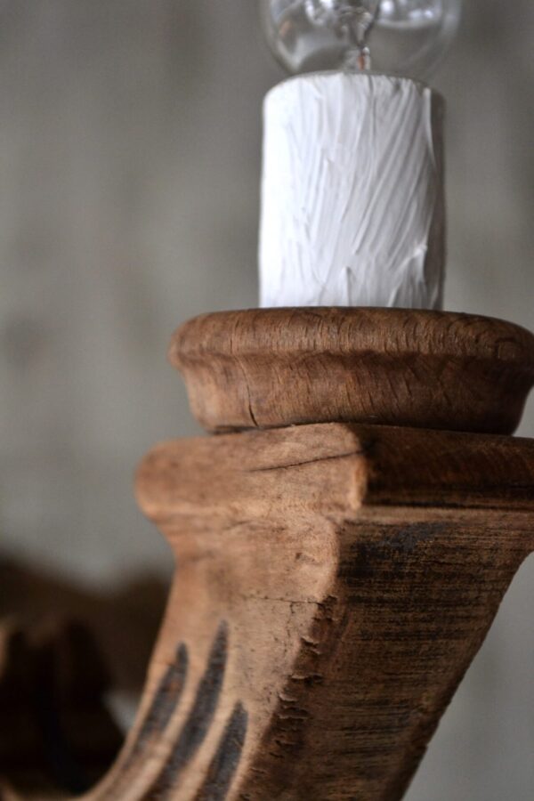 Wooden chandelier - 画像 (7)