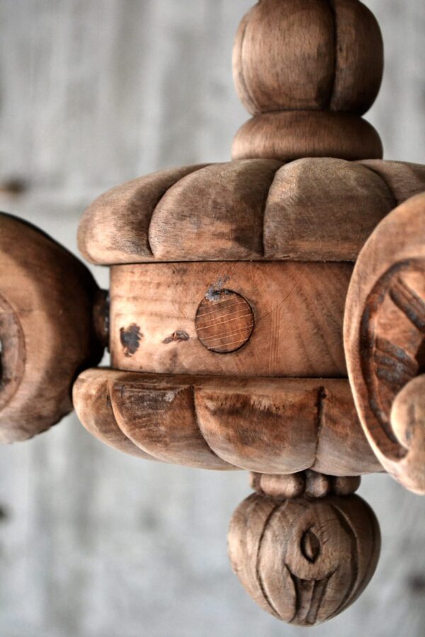 Wooden chandelier - 画像 (6)