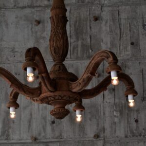 Wooden chandelier