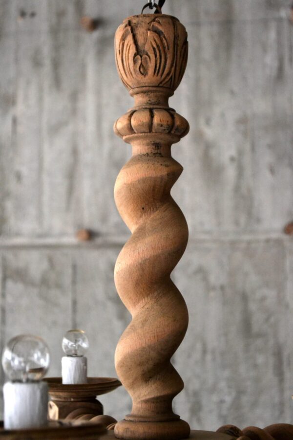 Wooden chandelier - 画像 (3)