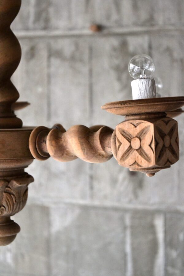 Wooden chandelier - 画像 (4)