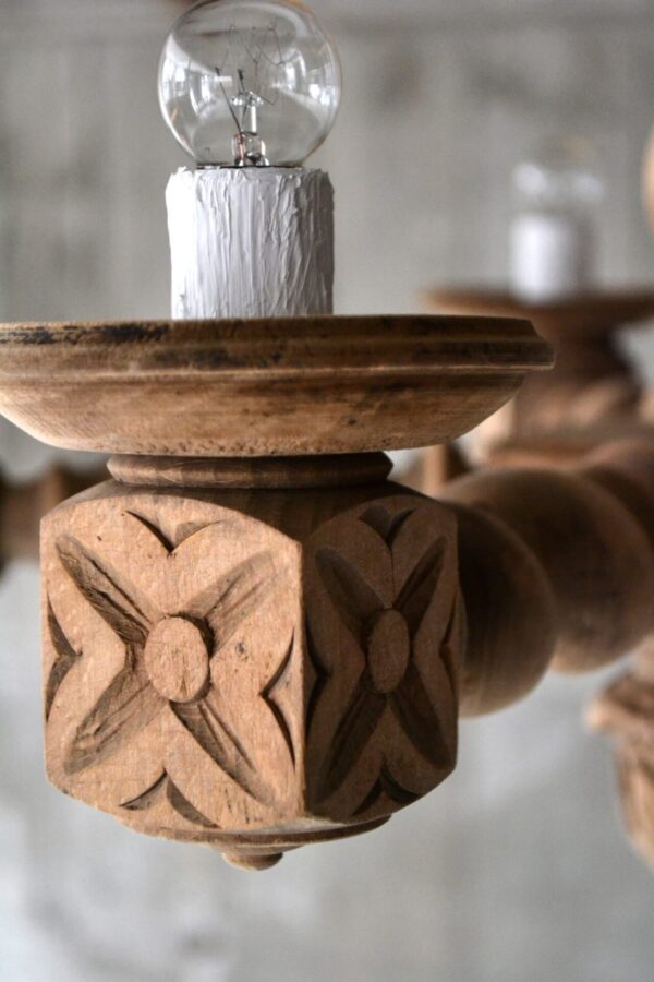 Wooden chandelier - 画像 (5)