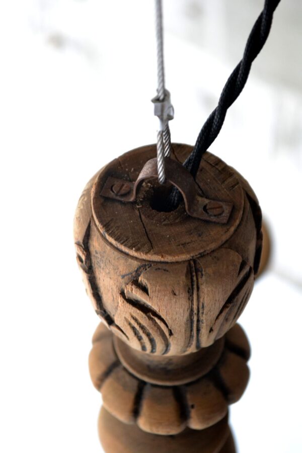 Wooden chandelier - 画像 (6)