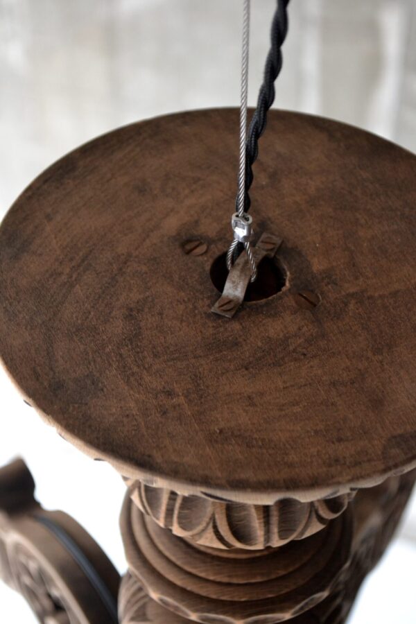 Wooden chandelier - 画像 (9)