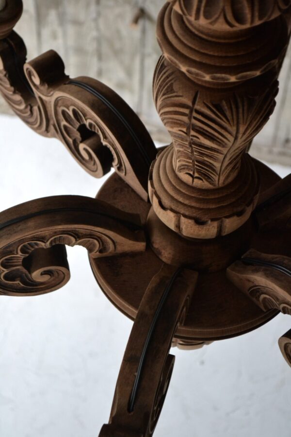 Wooden chandelier - 画像 (4)
