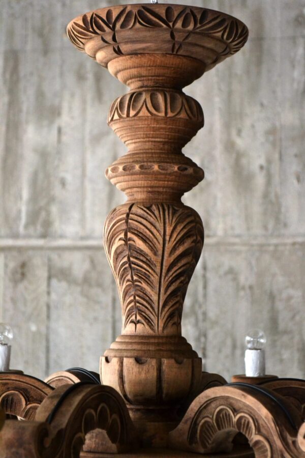 Wooden chandelier - 画像 (3)