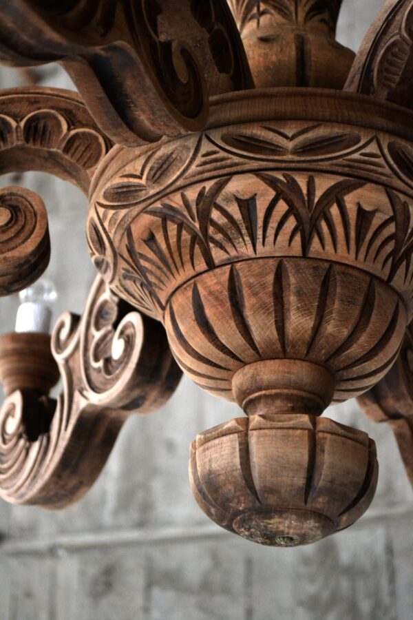 Wooden chandelier - 画像 (7)