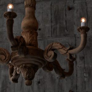 Wooden chandelier