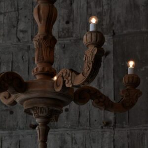 Wooden chandelier