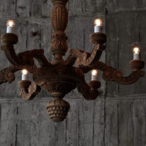 Wooden chandelier