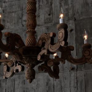 Wooden chandelier