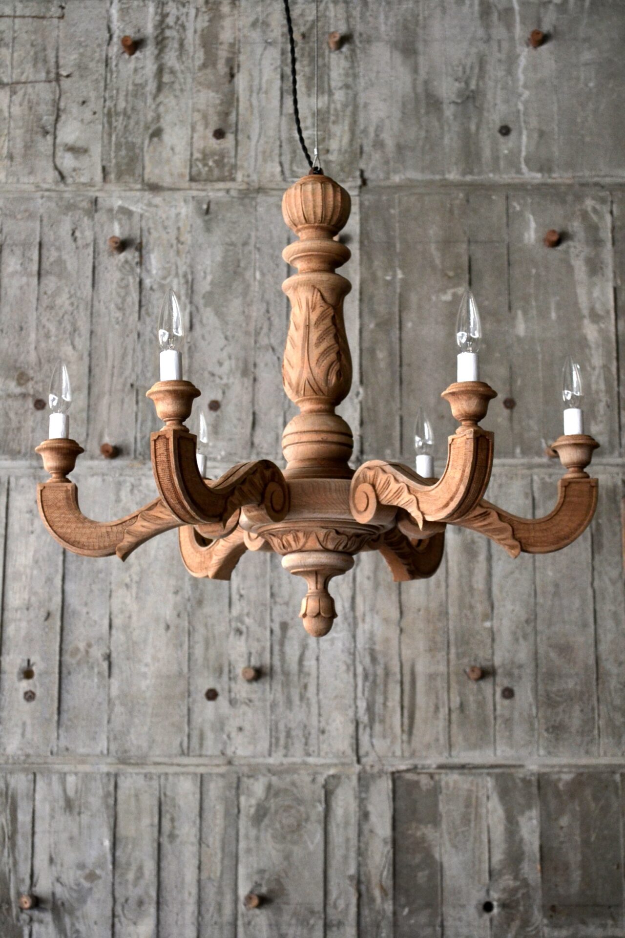 Wooden chandelier - 画像 (2)