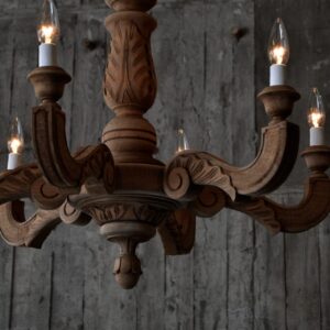 Wooden chandelier