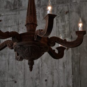 Wooden chandelier