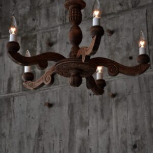 Wooden chandelier