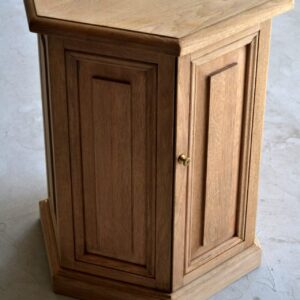 Hexagonal pedestal cabinet