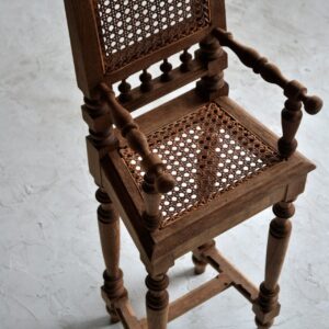 Rattan doll chair