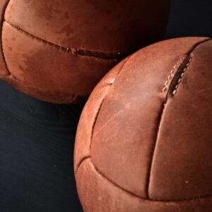 Leather medicine ball